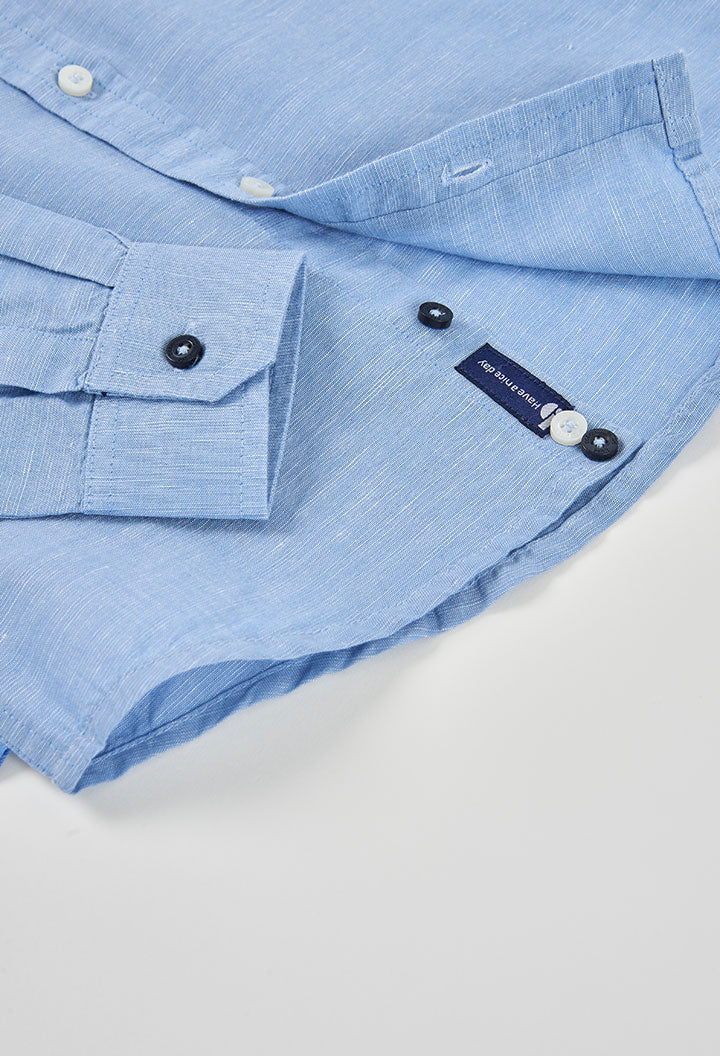 Boboli - camicia azzurra lino