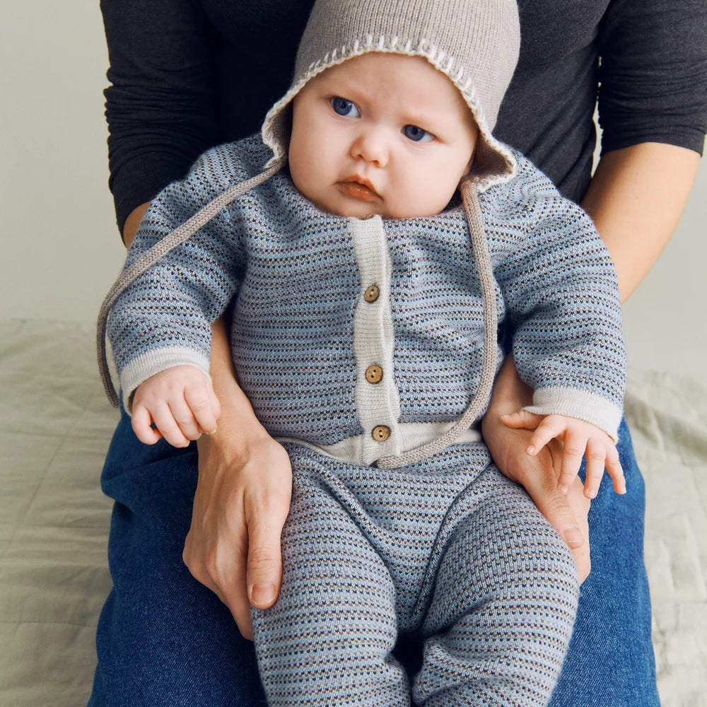Wheat - cardigan lana neonato