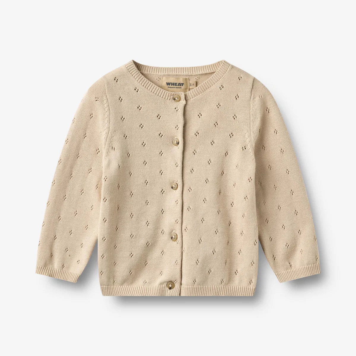 Wheat - cardigan traforato
