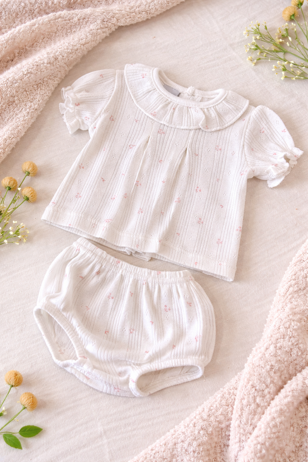 Babidu - set neonata maglietta e culotte