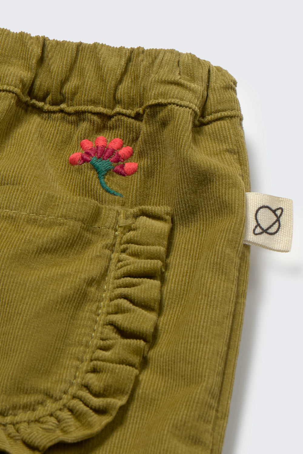 Cozmo - pantalone velluto olive