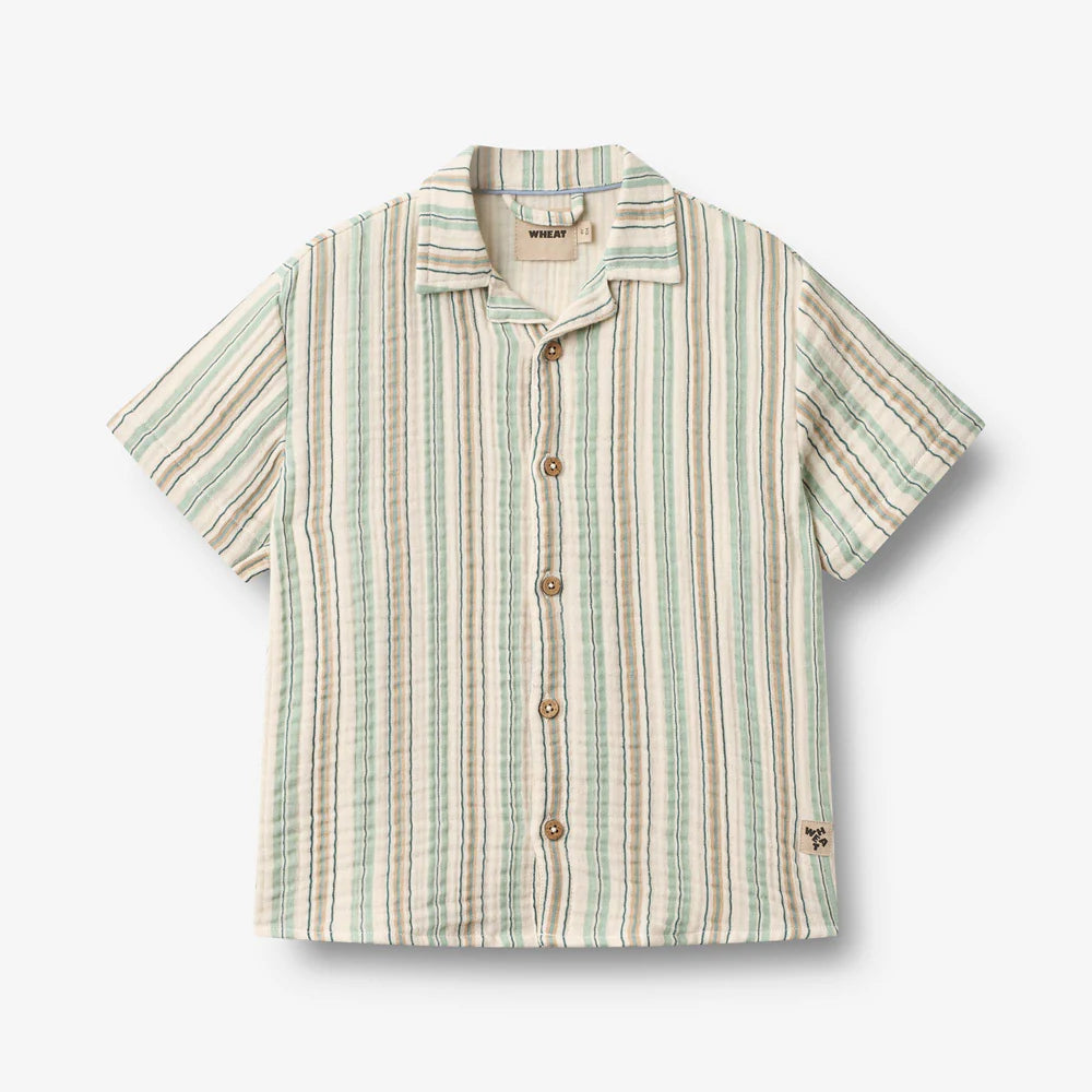 Wheat - camicia mussola a righe