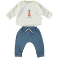 Petit Indi - set maglietta e pantalone faro