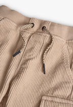 Boboli - pantalone cargo velluto beige