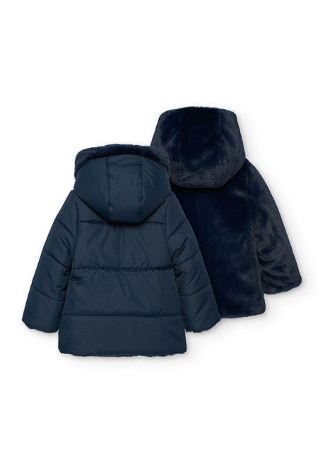 Boboli - piumino reversibile blu