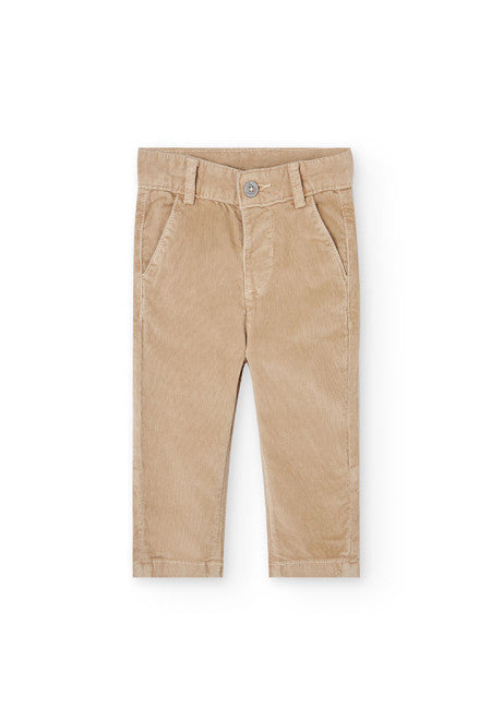 Boboli - pantalone velluto beige