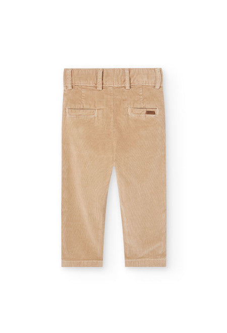 Boboli - pantalone velluto beige