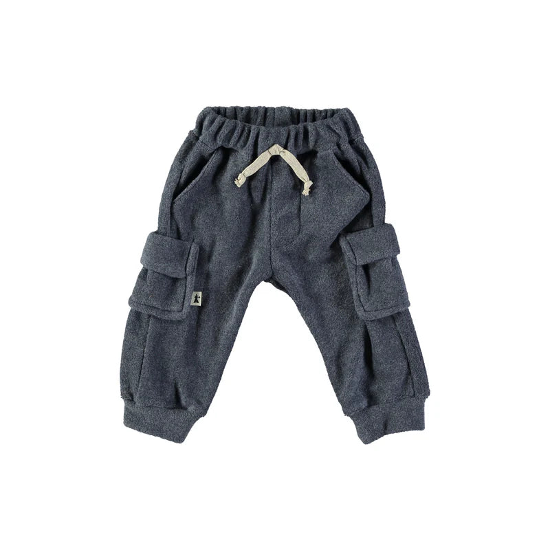 Petit Indi - pantalone caldo cotone blu