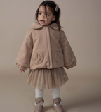 Donsje - gonna tulle metallic rose