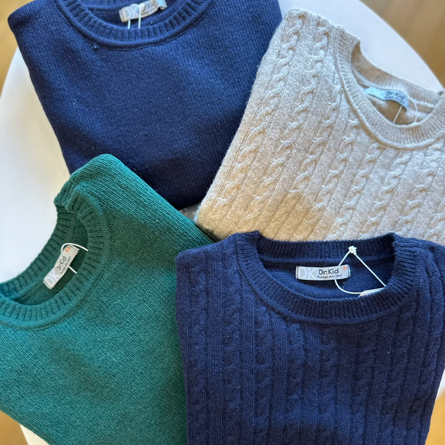 DrKid - pullover liscio misto lana