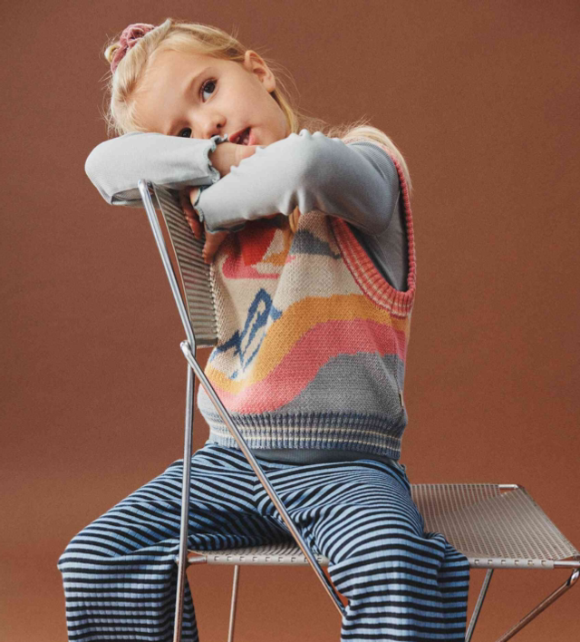 Wheat - smanicato fantasia in cotone