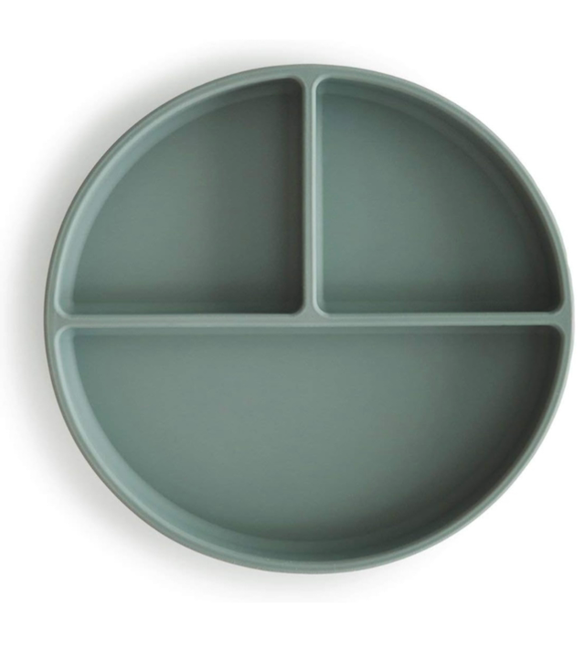 Mushie - Piatto con scomparti e ventosa