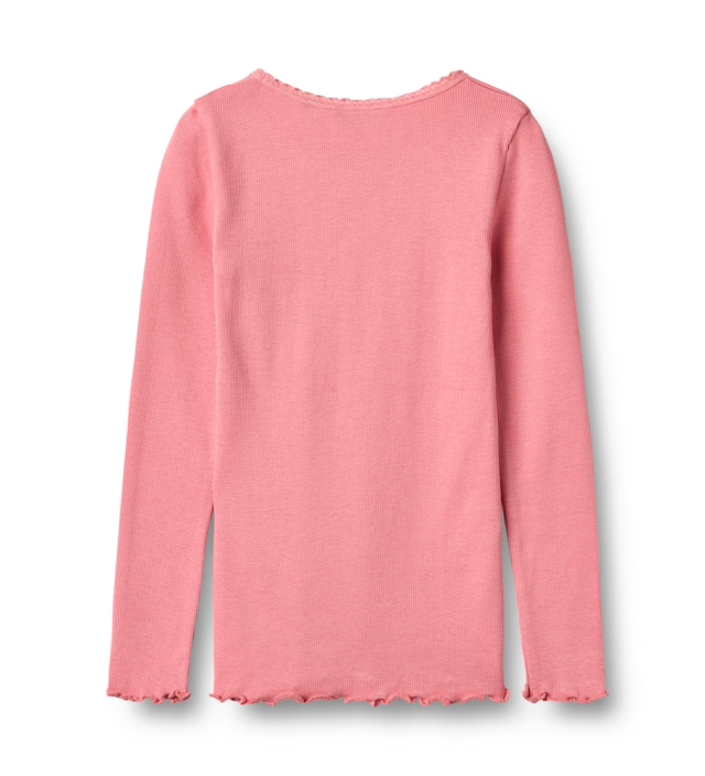 Wheat - maglia in cotone e modal rosa
