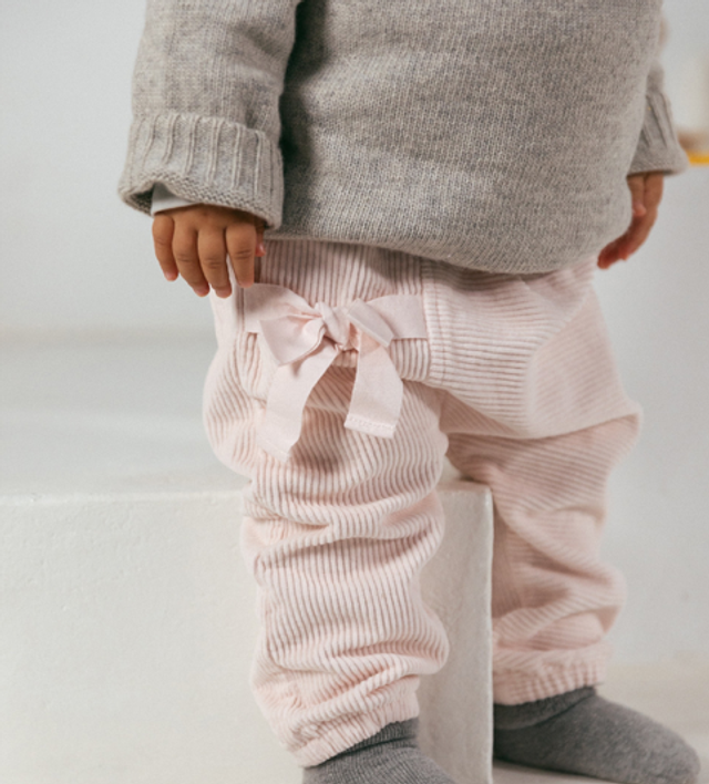 Snug - pantalone velluto rosa baby
