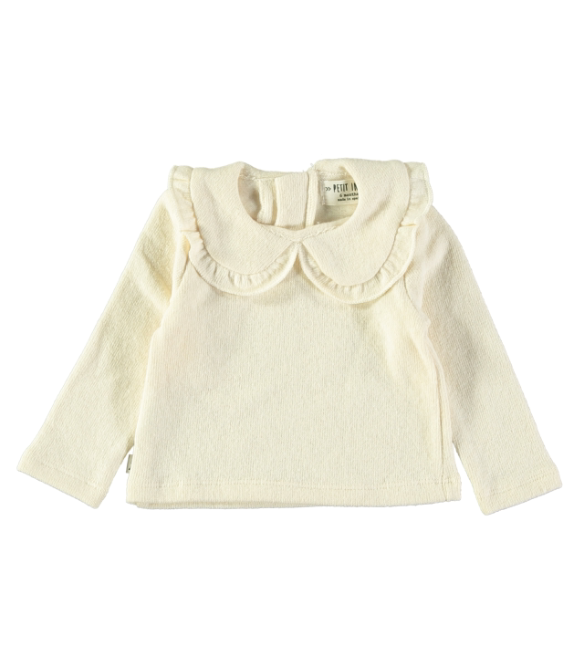 Petit Indi - maglioncino collo panna