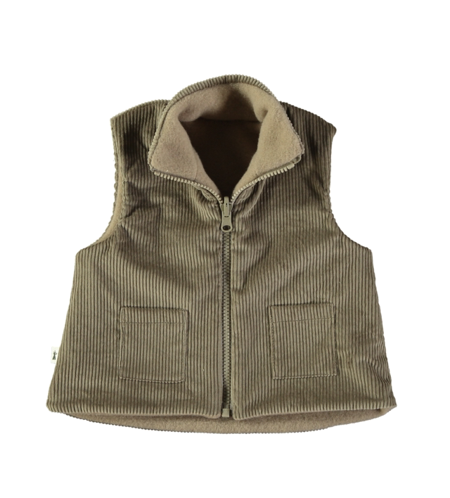 Petit Indi - gilet bimbo reversibile