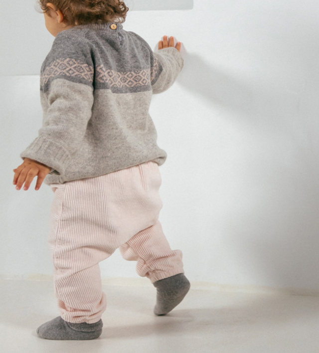 Snug - pantalone velluto rosa baby