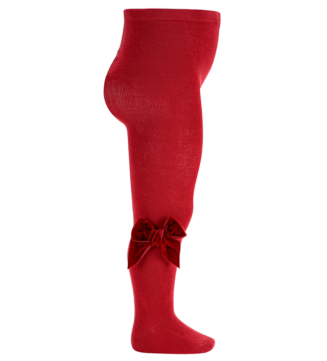 Condor - calza rossa fiocco velluto