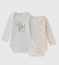 Set 2 body cotone a manica lunga