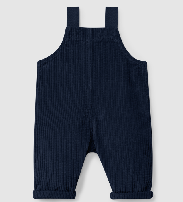 Snug - salopette velluto blu