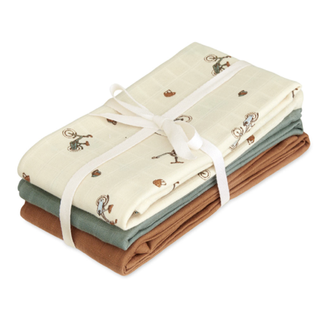 Cam Cam - 3 muslin bicycles 70x70
