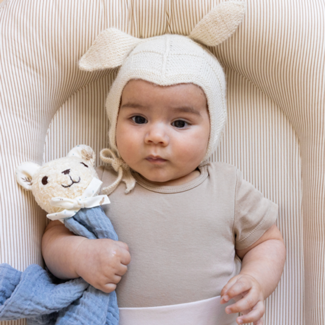 Cam Cam - doudou bear blue