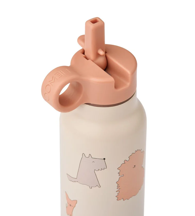 Liewood - Falk Water Bottle cats and dogs
