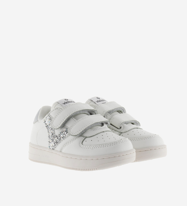 Victoria - sneakers glitter argento