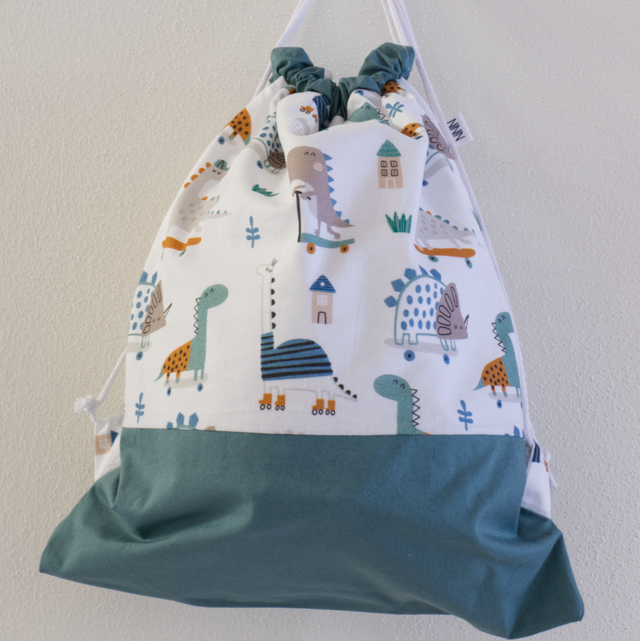 Ninin - sacca artigianale dinosauri