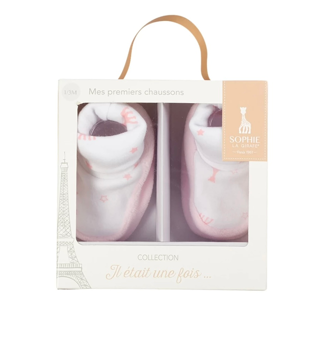 3,7kg - Scarpine nascita cotone e ciniglia