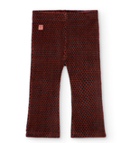 Boboli - pantalone velluto cuoricini