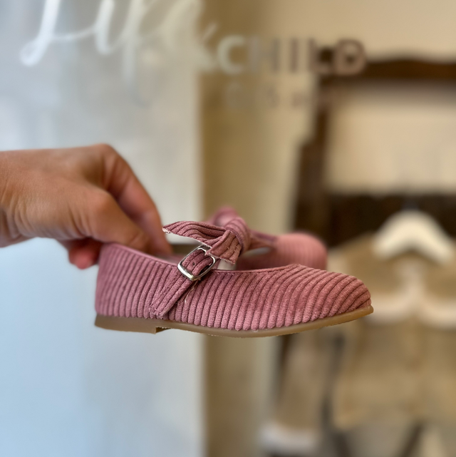 Rizitos - ballerina fiocco velluto malva