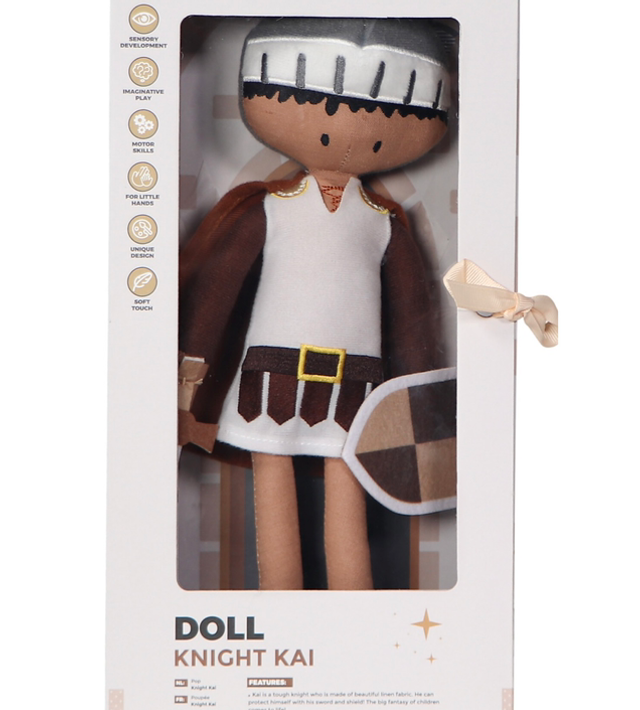 Tryco - Bambola Kai il Cavaliere - 100% Cotone