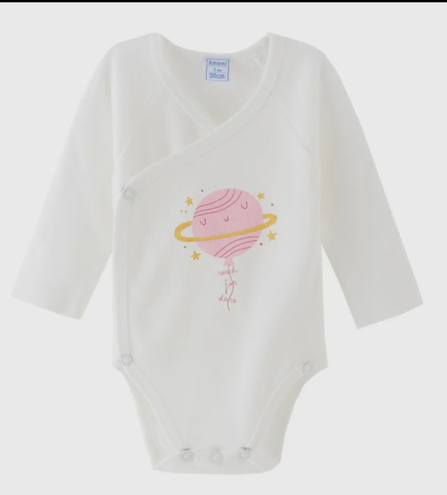 Set body bimba manica lunga - 2 pezzi 100% cotone