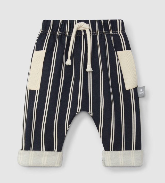 Snug - pantalone tuta righe felpato