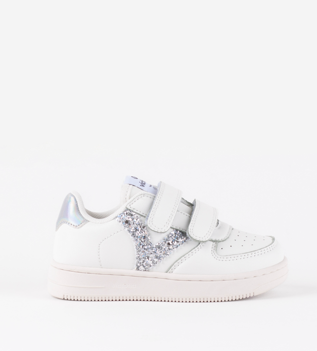 Victoria - sneakers glitter argento