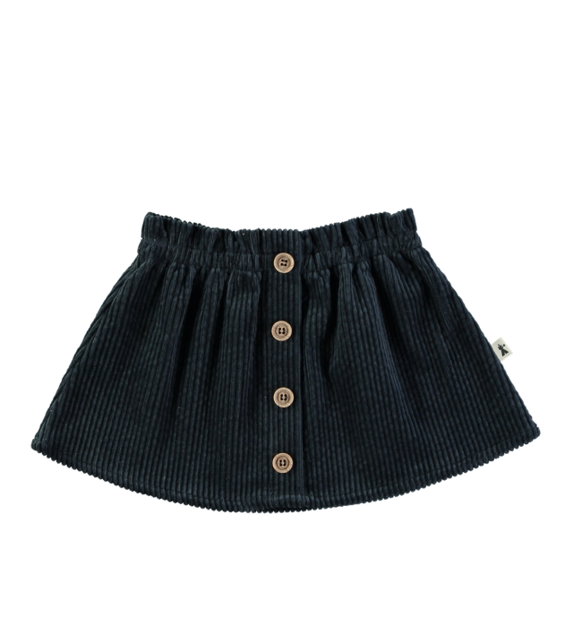 Petit Indi - gonna blu velluto