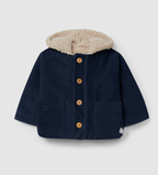 Snug - cappotto teddy velluto blu