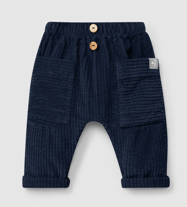 Snug - pantalone velluto blu