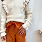 DrKid - pantalone velluto arancio bruciato