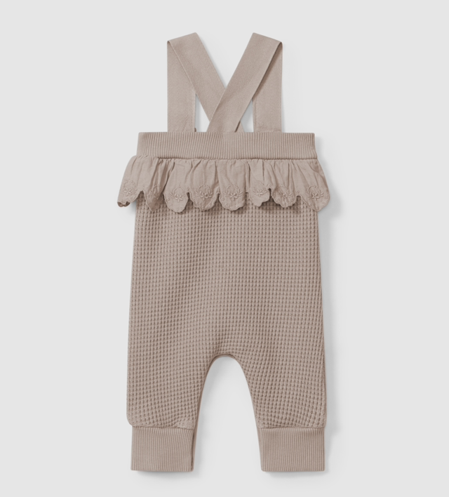 SNUG. - salopette cotone con sangallo