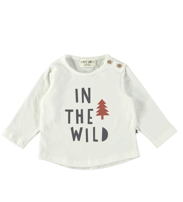 Petit Indi - maglia cotone “IN THE WILD”