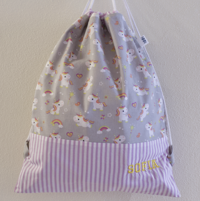 Ninin - sacca artigianale unicorni