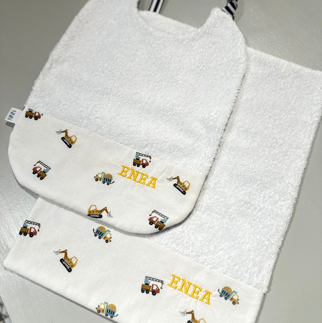 Ninin - bavaglino con elastico veicoli