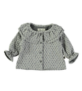 Petit Indi - blusa grigia fiorellini