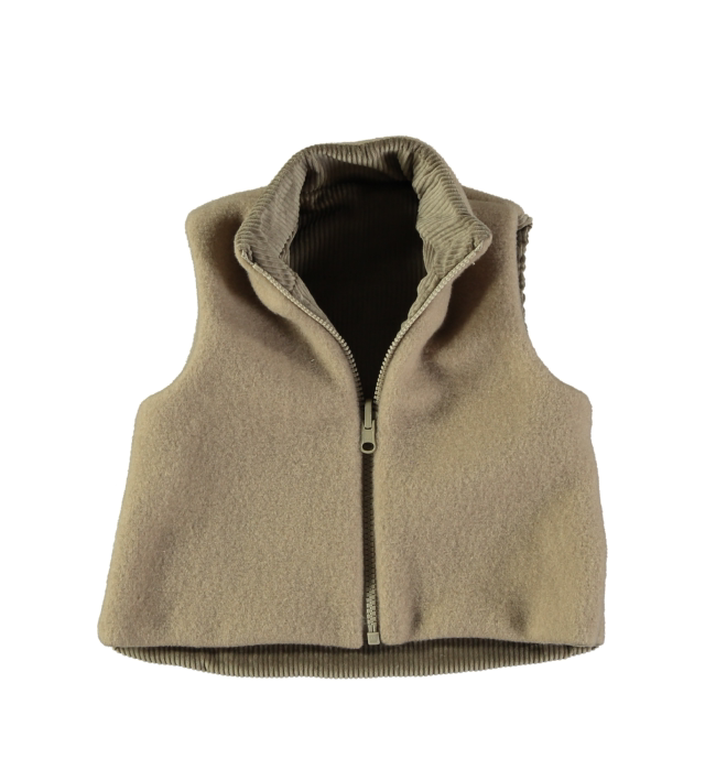 Petit Indi - gilet bimbo reversibile