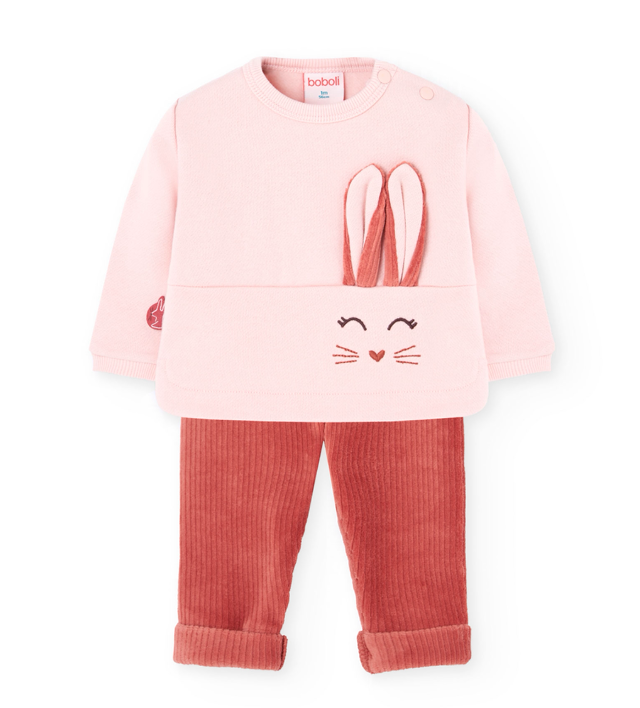 Boboli - set felpa e Leggins rabbit