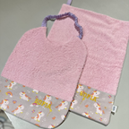 Ninin - bavaglino con elastico unicorni