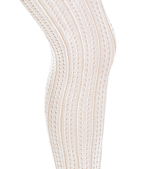 Condor - Collant traforato bianco