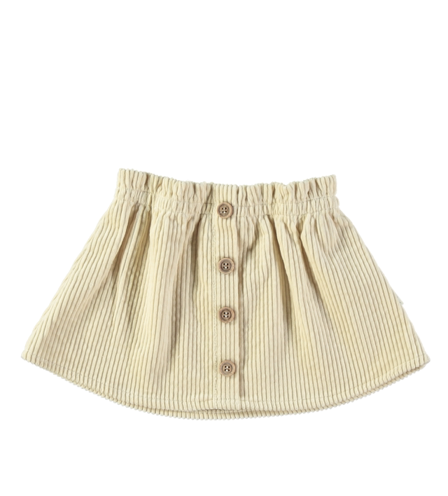 Petit Indi - gonna velluto beige